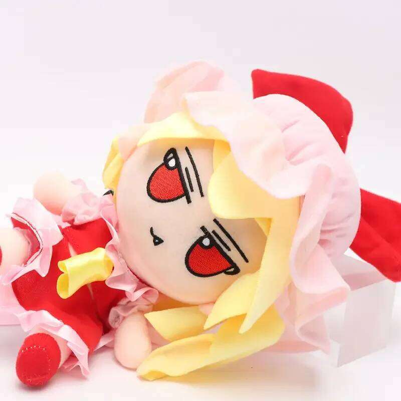 20cm Touhou Toys Lovely Plush fumofumo TouHou Project Flandre Stuffed Doll Collectible Birthday Christmas Gift Y260128