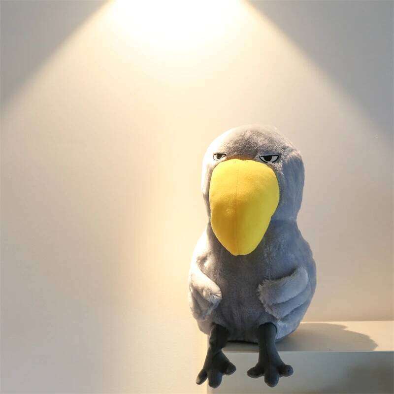 35/45cm Gray Bird Toy Cute Stuffed Animal Plush Toys Fashion Korean Style Plushies Photo Props Soft Birthday Gifts For Kids Girl Y260128