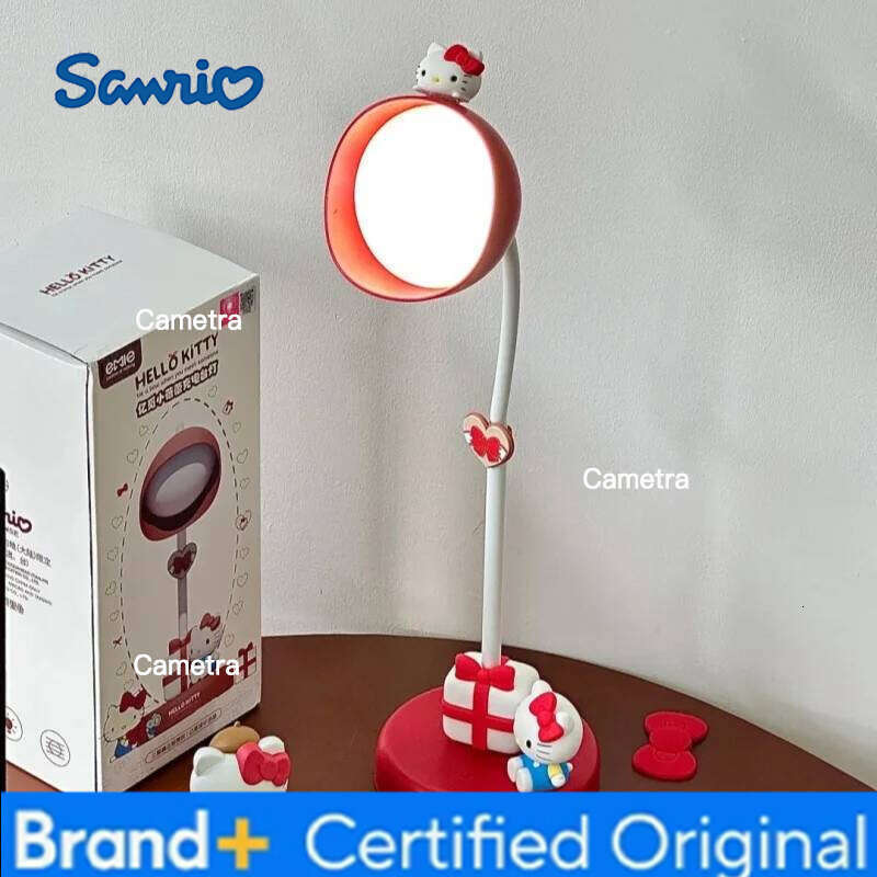 Sanrio Hellokitty Desktop Charging Light Anime Cartoon Hello Kitty Room Night Lamp Ornaments Girls Birthday Gift Toys H260128