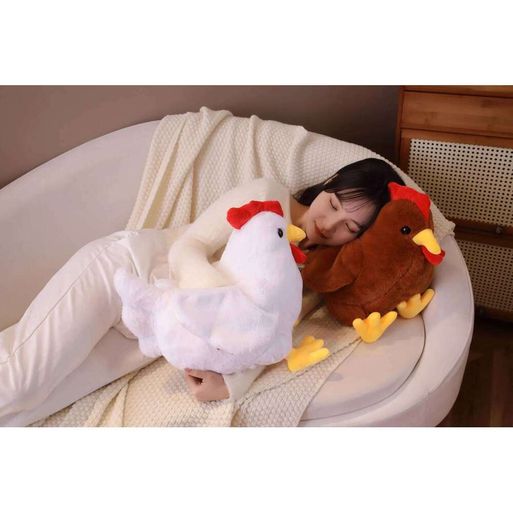 Plush toy chicken cute hen ragdoll girl pillow big chick children's day gift doll Y260128