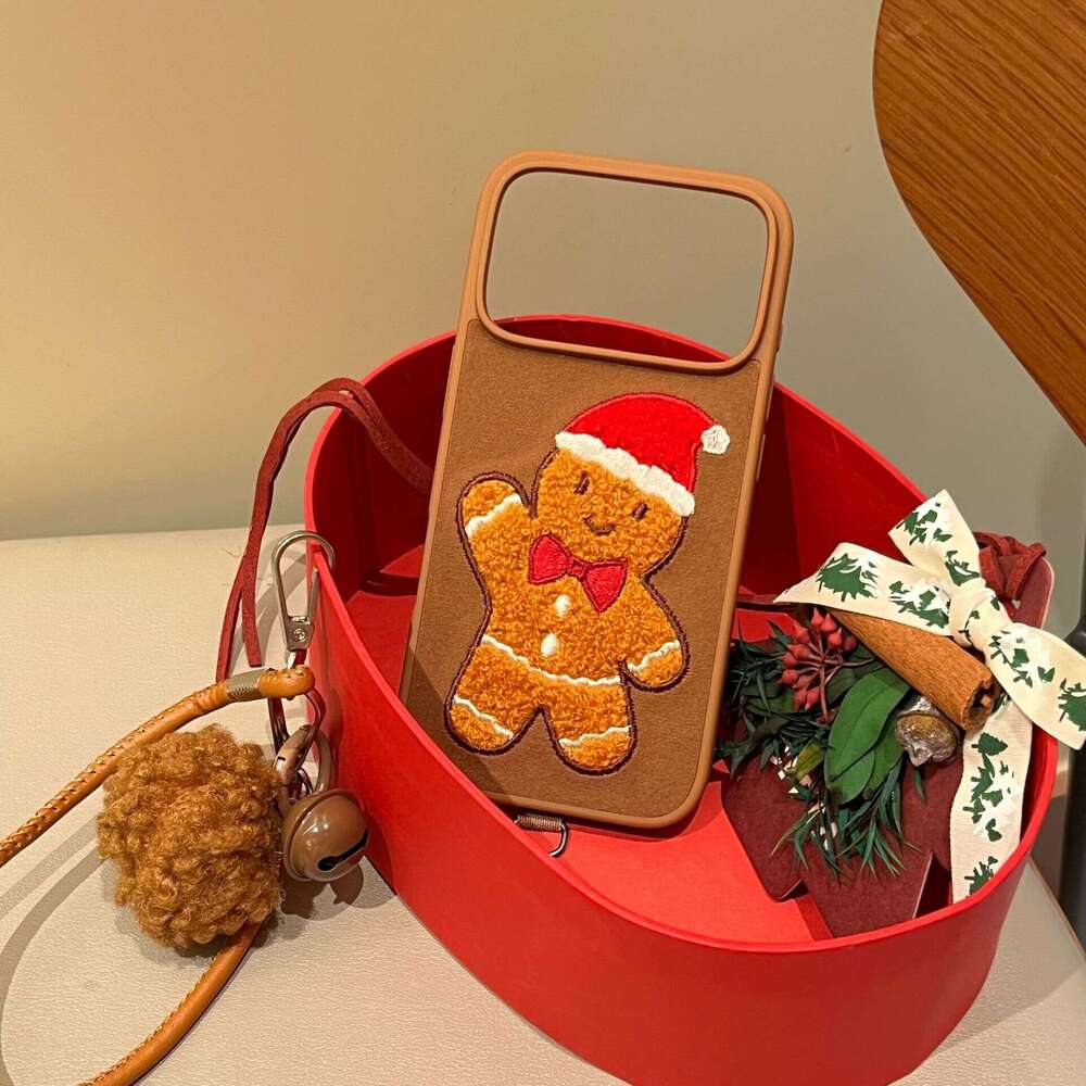 Autumn Winter Embroidered Christmas Tree Case for iPhone 17 Apple 16 Pro Max/15/14 New Niche 13 S260128