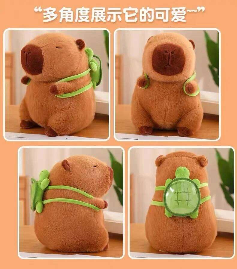 15-32cm Capybara Simulation Capibara Fluffty Toy Kawaii Plushie Cute Stuffed Animals Soft Doll Plush Gift Kid Toys Y260128