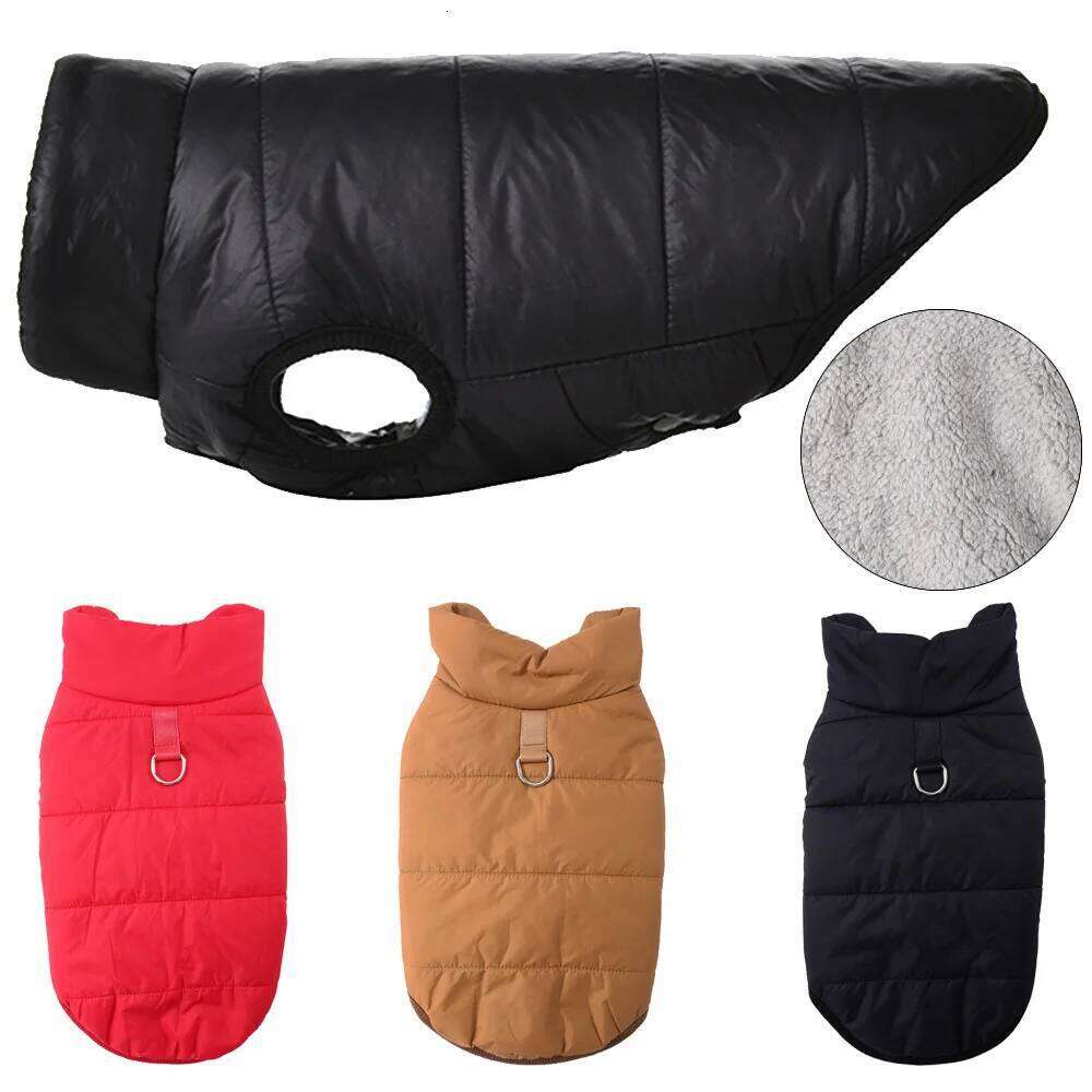 Warm Pet Dog Jacket Vest Autumn Winter Hiking Cozy Striped Thicken Fleece Puppy Clothes for Small Medium Big Dogs Cats Supplies XJ260127