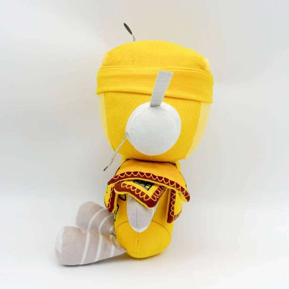 Yellow Robot Something Evil Will Happen Merchandise Plush Toys Kids Game Fan Halloween Christmas Gift Home Decor Funny Doll Y260128