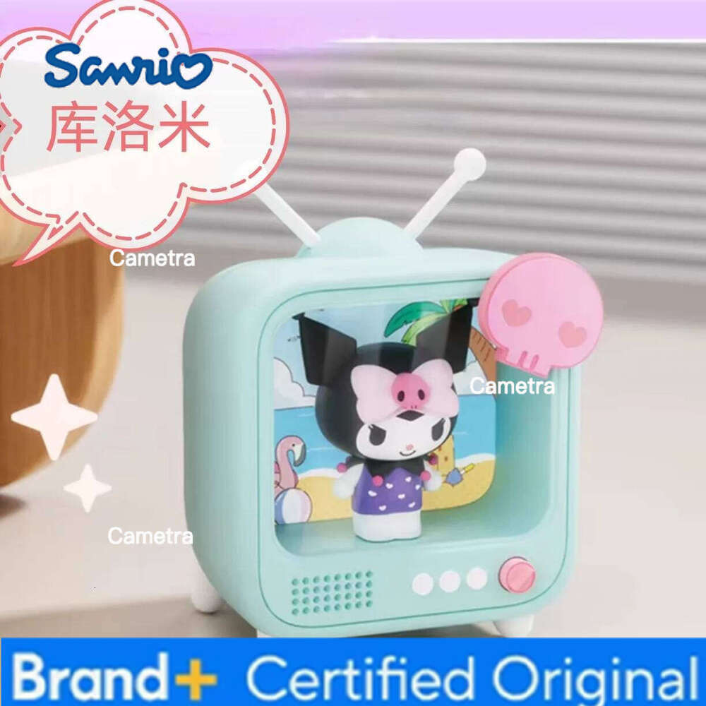 Sanrio kawaii Character TV Channel Series Luminous Night Light Toys Anime Kuromi Cinnamoroll HelloKitty Girls Desktop Ornaments H26012811