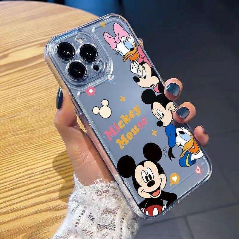 New Mickey and Minnie Compatible with Apple 16 Pro Max 15 Cartoon 14 Premium 13 Hot 12 Cute 11 Phone Case S260128