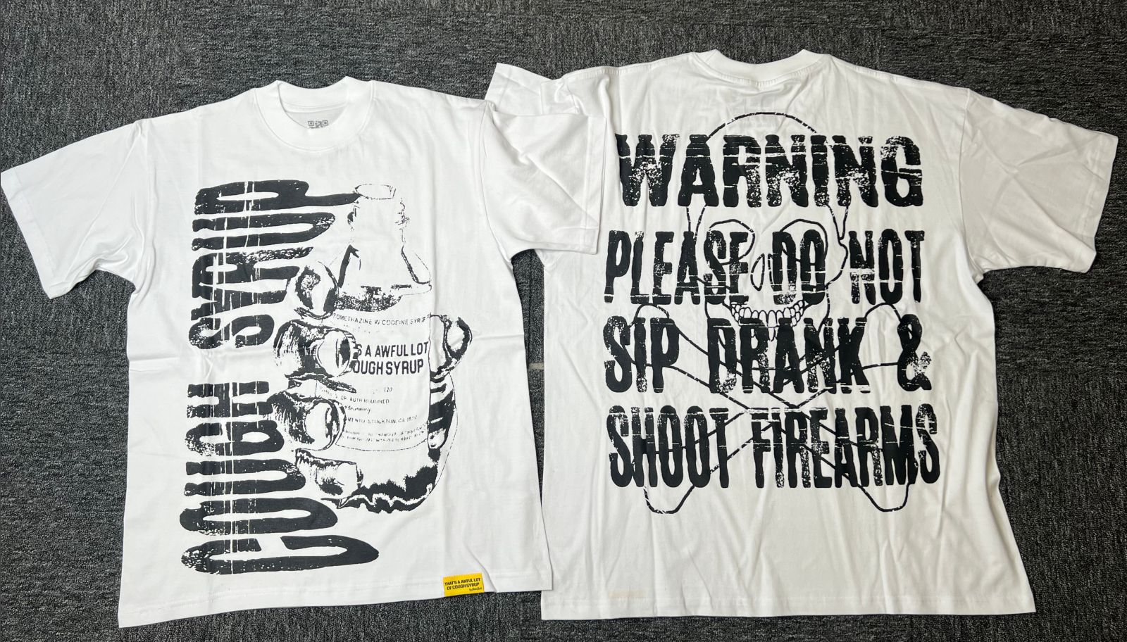 Men's T Shirts 25 High Quality THAT'S A AWFUL LOT OF COUGH SYRUP Cotton Crew Neck T-Shirt Short Sleeve A1