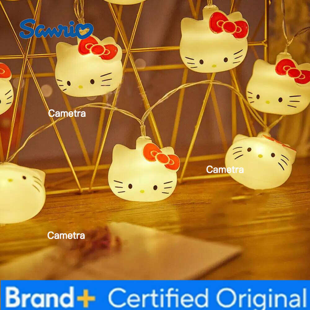 Sanrio LED Strip Cinnamoroll Hello Kitty Room Decoration Lamp Cartoon Modelling Lights String Atmosphere Lamps H260128