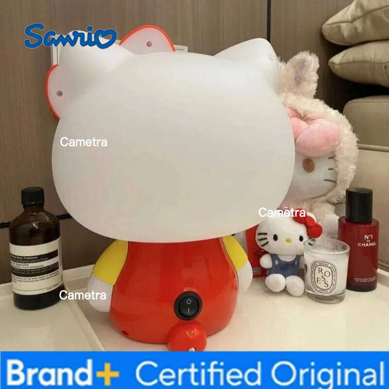 Sanrio Anime Hello Kitty 3D Led Touch Plug-In Night Light Cartoon Bedroom Sleep Eye Lamp Desktop Model Ornaments Room Decoration Gift H2601281
