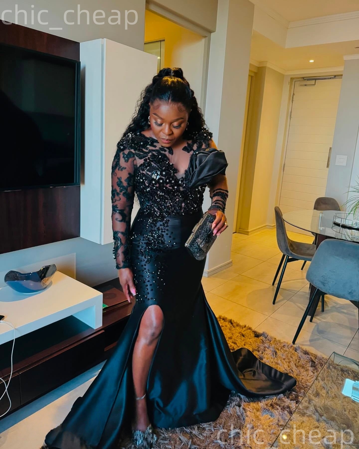 2026 Plus Size Black Mermaid Mother Of Bride Dresses Lace Crystals Beaded Satin Vintage Evening Party Mama's Dress 50's Birthday Wedding Gue