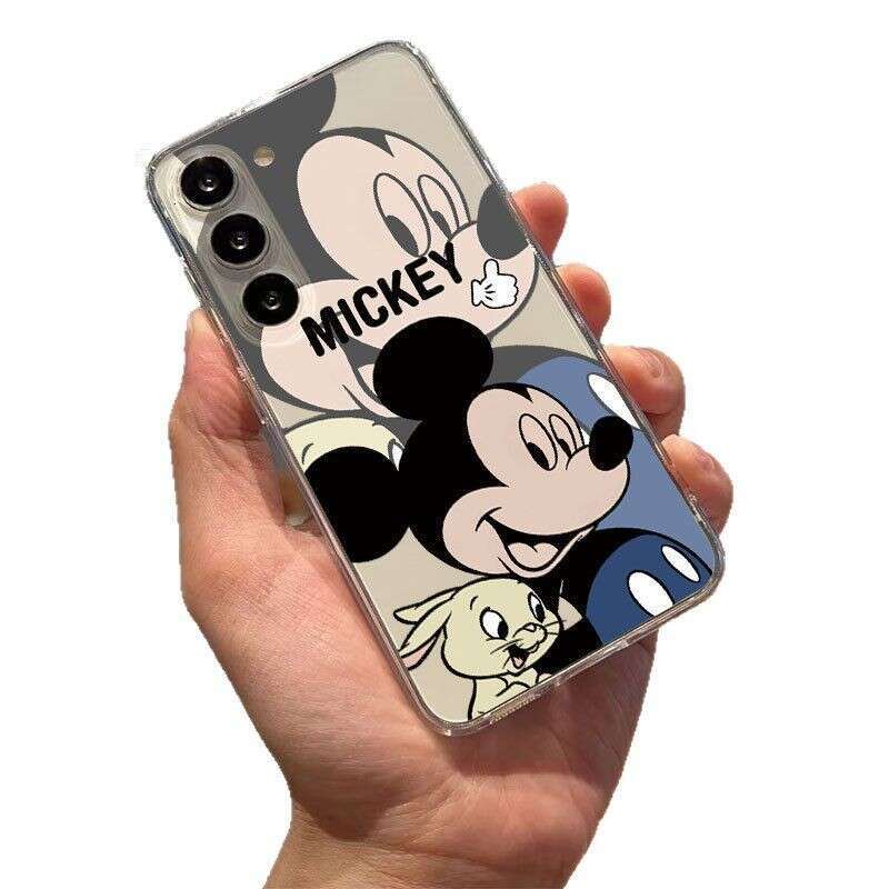 Mickey and Minnie Compatible with Galaxy S22 Phone Case Note20 Cartoon Samsung A73 Couple A03 S260128