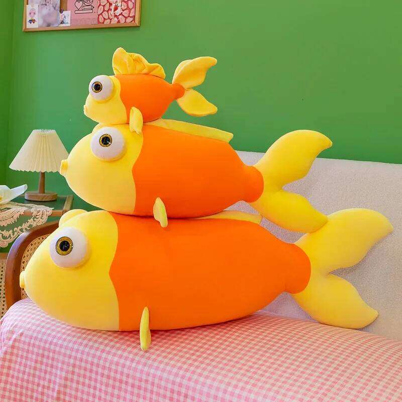 New plush toys for children cushion goldfish dolls Y260128