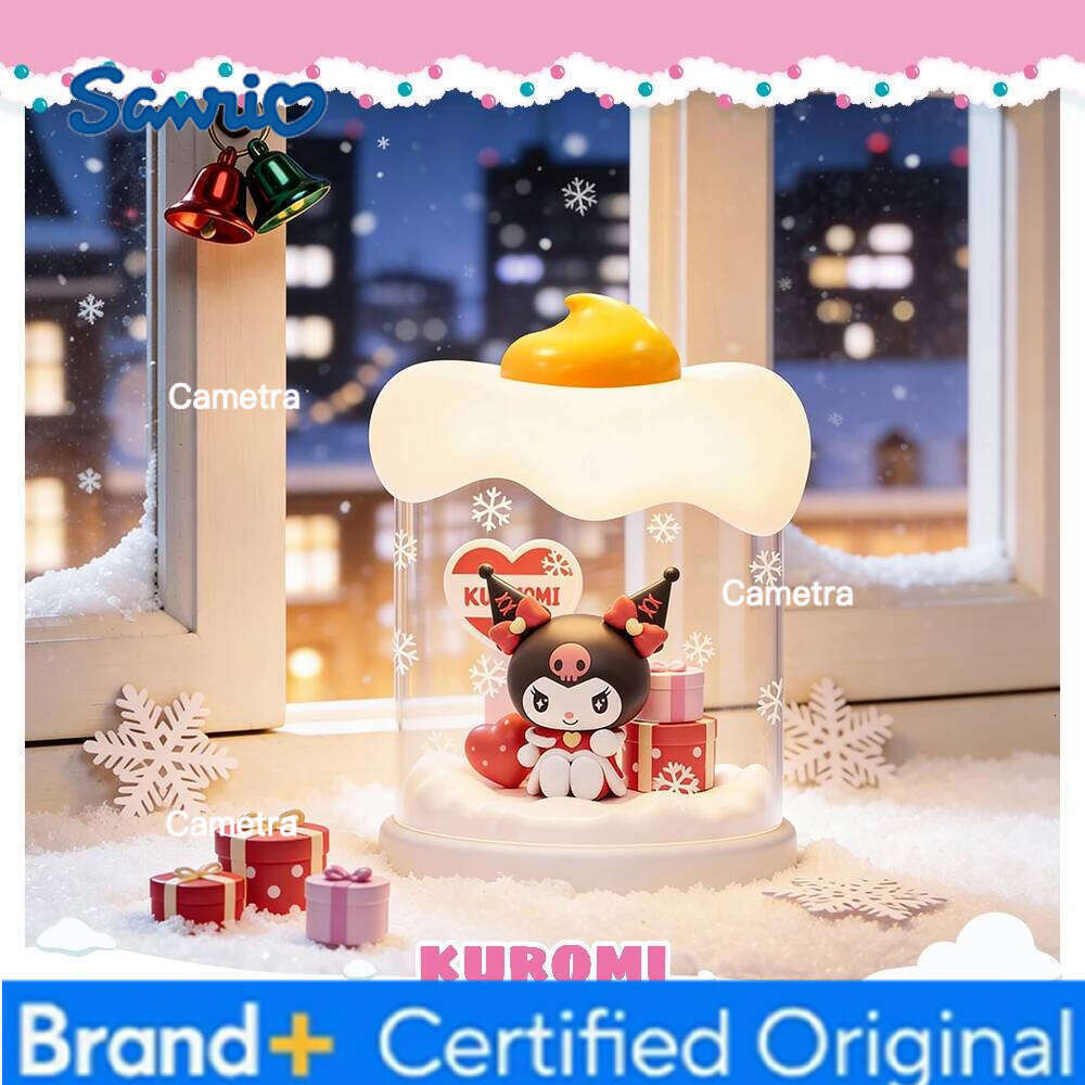 Sanrio Genuine Night Light Winter candles Luminous ornament Table Decor Home Display Holiday Gift For Kids Couples Cozy H26012811
