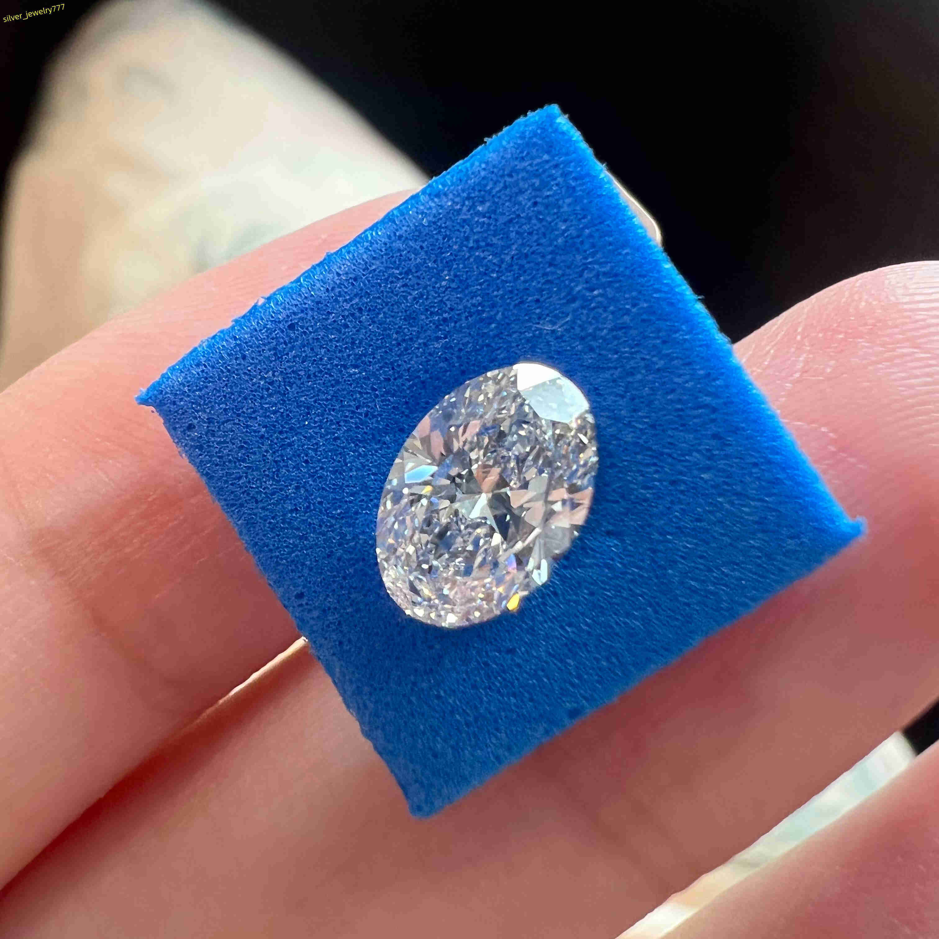 Zhanhao Jewelry Lab Grown Diamond 1-5 Carats DIY Jewelry Loose Diamond DEF VVS-VS Oval Shape Diamond Jewelry Customization