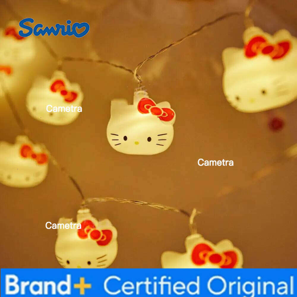 Sanrio LED Strip Cinnamoroll Hello Kitty Room Decoration Lamp Cartoon Modelling Lights String Atmosphere Lamps H260128