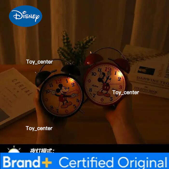 Disney Mickey cartoon cute student alarm creative kawaii home decoration desktop ornament clock animation peripheral gift H260128