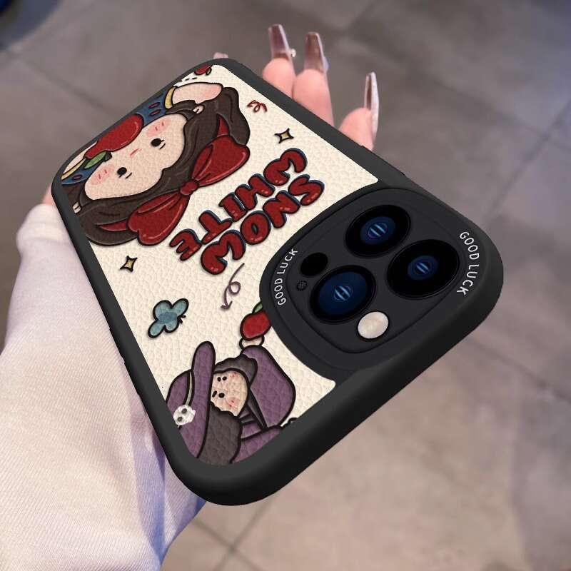 Apple 16 Pro Max Phone Case 15 Plus Painted 14 Lambskin 13 Snow White 12 Full Coverage 11 S260128