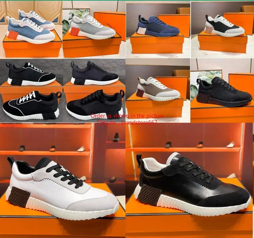 2026 trainers Bouncing sneakers for Men Casual shoes Leather And Mesh Lace Up Sports Runner trainer Shoes Rubber Sole Man Low Top Street Style