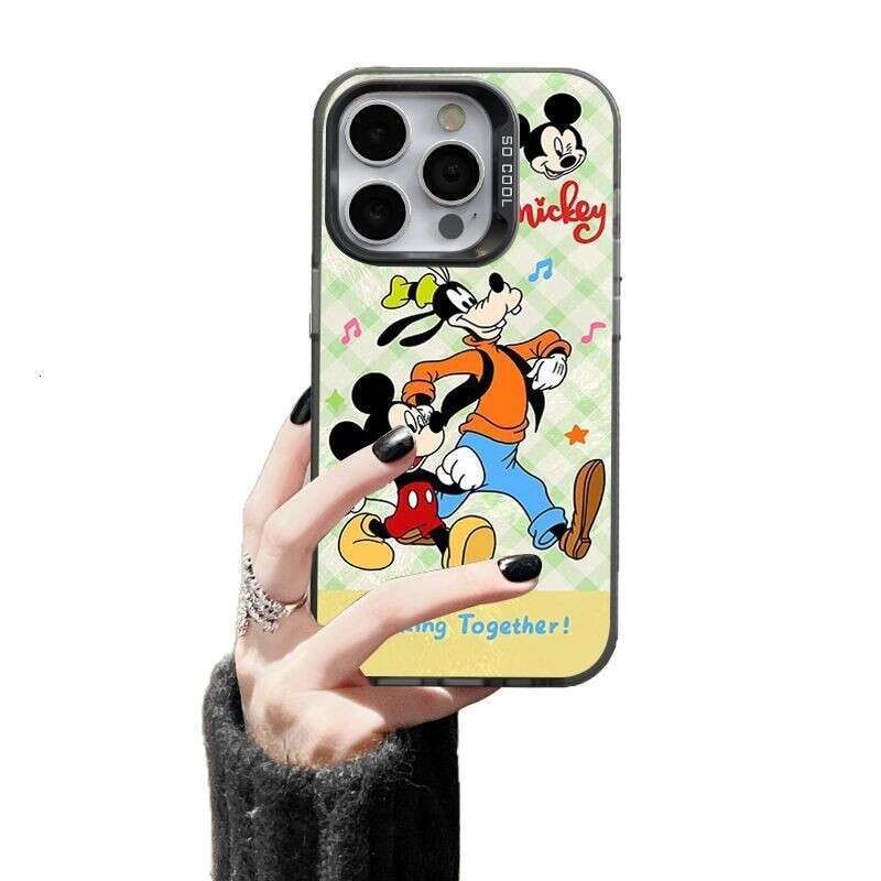 Fun Cartoon Musical Note Mickey Goofy Dog Compatible with iPhone 15 Max Apple 14 Pro Phone Case 13 New Model S260128