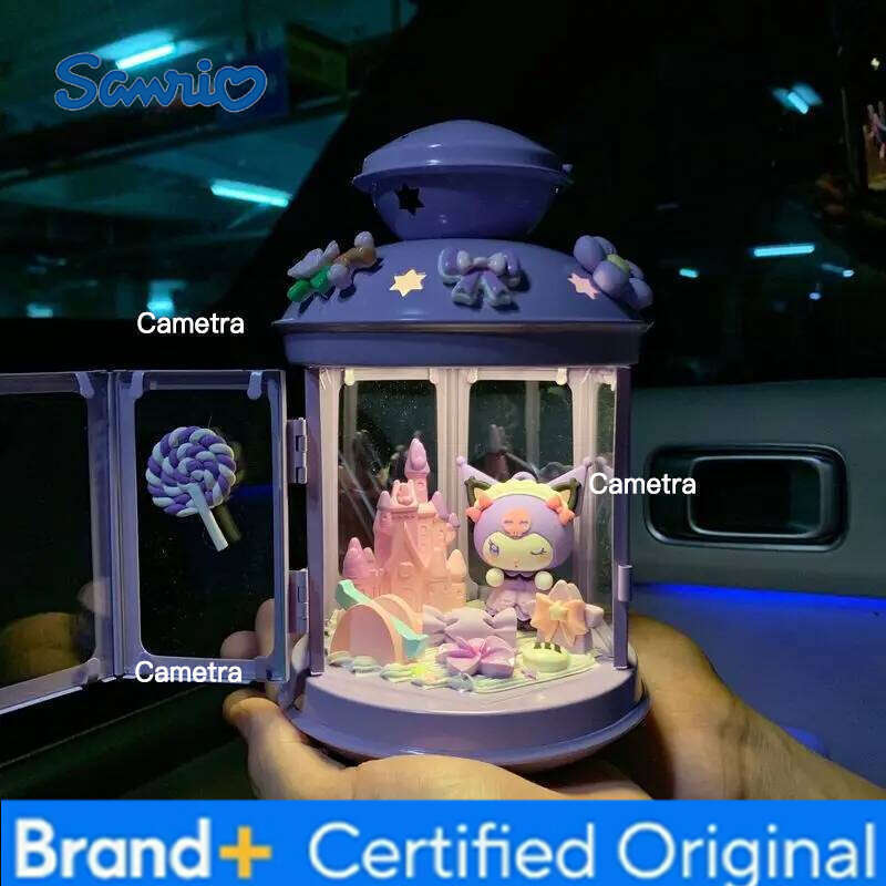 Sanrio Anime Hello Kitty My Melody Kuromi cosplay phone booth style cartoon atmosphere night light kawaii desktop ornaments gift H2601281