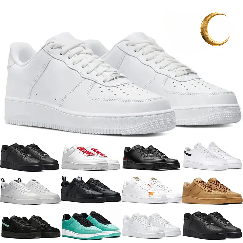 2026 Free shipping Brand discount men women designer running Shoes 1 Triple white black Green sneakers outdoor mens trainer size 36-47