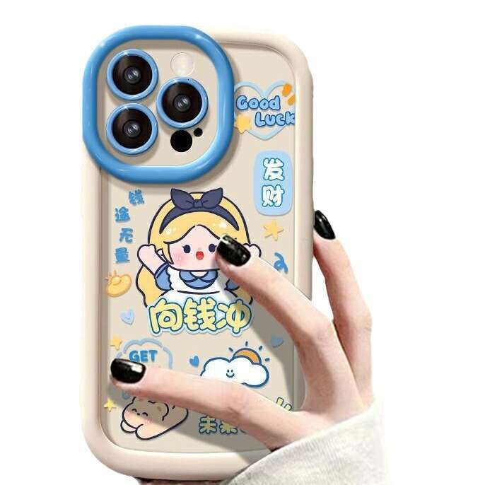 Suitable for Apple 15 Pro Max Phone Case iPhone 14 Plus Cute Snow White 13/12 Silicone Full Coverage 8 S260128