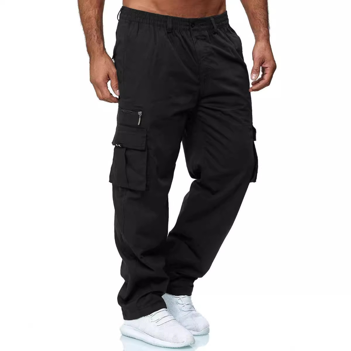 Free Shipping 2026 Men's Outdoor Running Pants 2026, Multi-Pocket Cargo Joggers, Loose Fit Sportswear Trousers