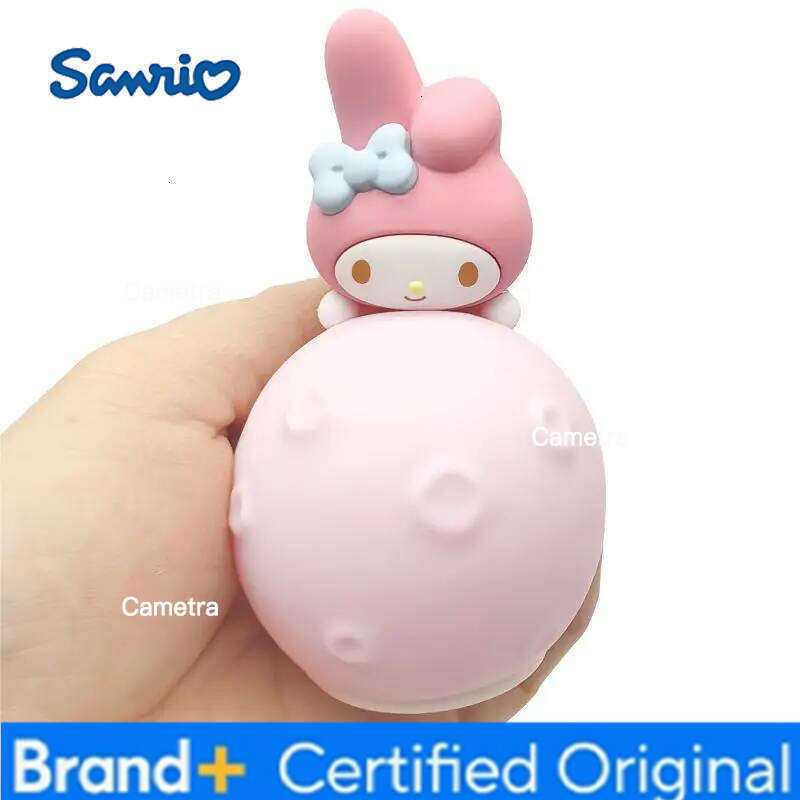 Sanrio Original MINISO Hello Kitty Kuromi Cartoon Anime Figures Moon Night Light Toy Luminous Ornaments Cute Child Birthday Party Gifts H260128