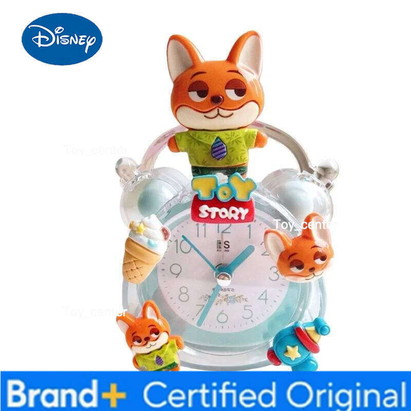Disney Anime Zootopia 2 Judy Nick Student Alarm Get Up Children Bedroom Desk Clock New Style Desktop Decorations Cartoon H260128