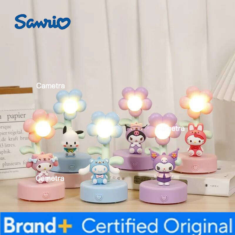 Sanrio Kuromi Kawaii Cartoon Night Light My Melody Hello Kitty Diy Desktop Lamp Creative Decorative Anime Peripherals Gift Toy H2601281