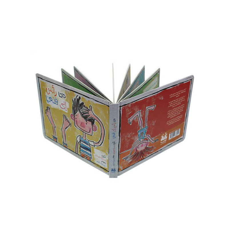 Manufacturer Cover Hardcover Inner Pages White Cardboard Mounted Butterfly Binding Handmade Children's Calligraphy and Painting Picture Book