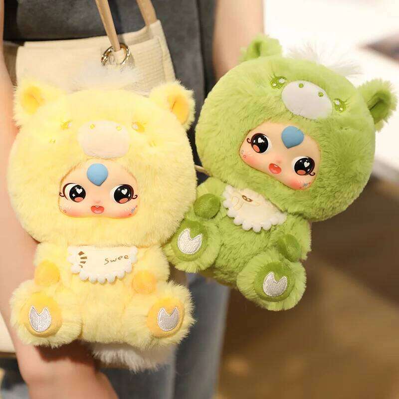 Cute Colorful Cartoon Pony Vinyl Face Stuffed Plush Toys Creative Surprise Birthday Gifts Toy Kid Bag Pendant Decor Y260128