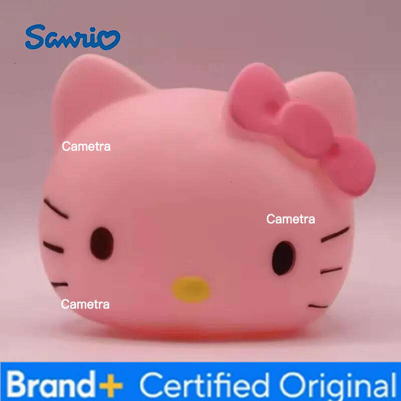 Sanrio Kawaii Hello Kitty Bedside Night Light Figures Toy Childrens Home Decoration For Children Christmas Birthday Gift H260128
