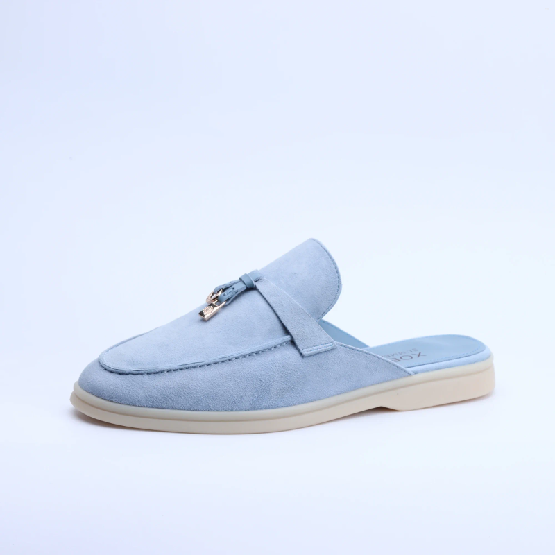 Slippers No -Luxury Designer Tassel Suede Leather Loafers For Women 2026 Slip On Flat Shoes Work Walking High Quality