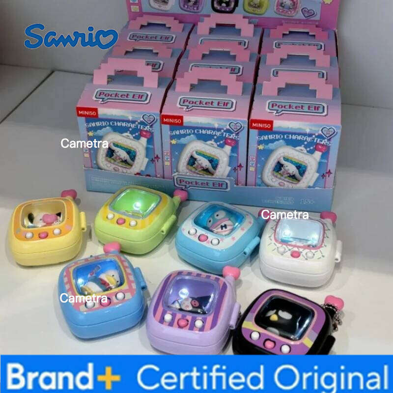 Sanrio Miniso Pocket Elf Pendant Series Kitty Doll Blind Box Trendy Anime Handmade Decoration Collection Customized Festival Gifts H260128