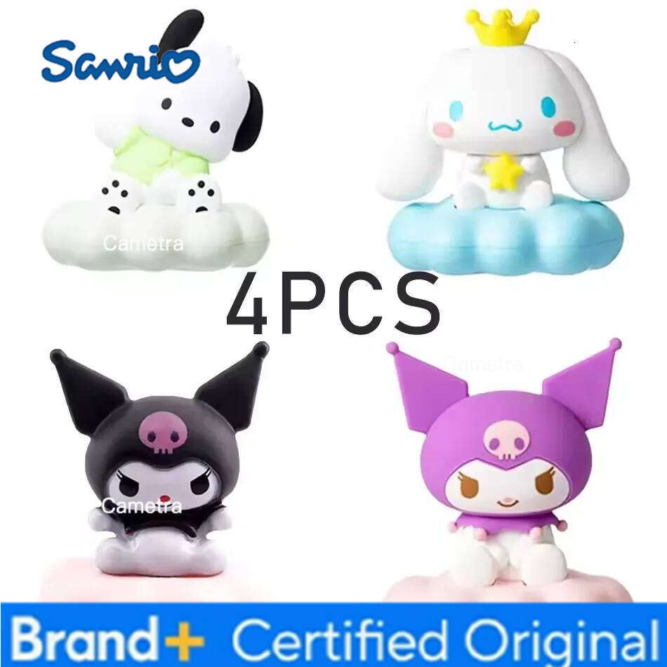 Sanrio New Kawaii s Night Enamel Cloud Cartoon Kuromi Cinnamoroll Pochacco Small Table Light Illuminating Decoration H260128