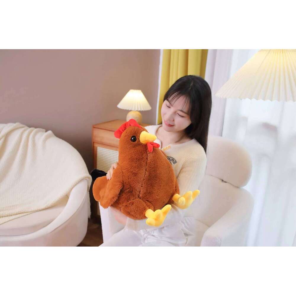 Plush toy chicken cute hen ragdoll girl pillow big chick children's day gift doll Y260128