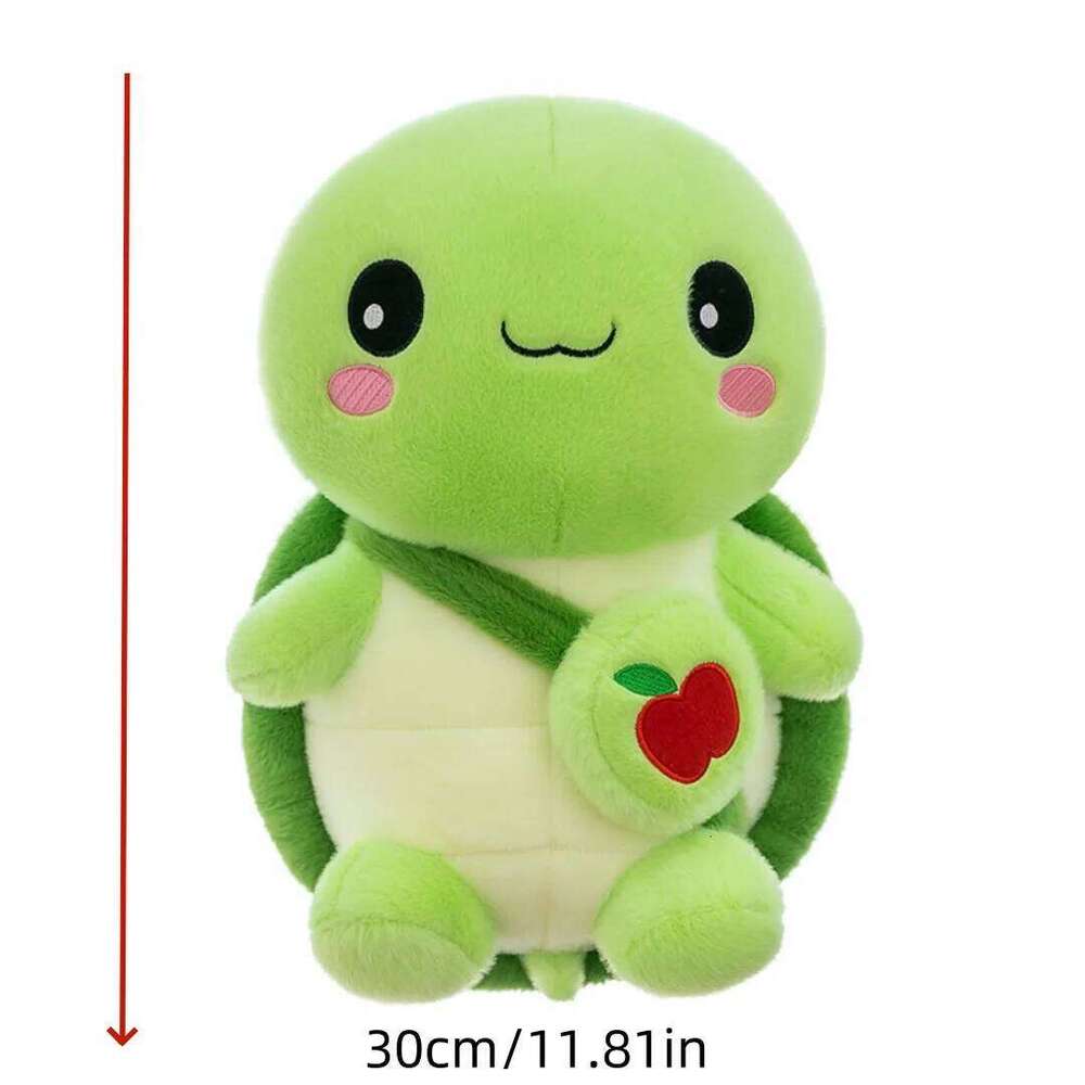 1pc 30cm/11.81in apple plush toy turtle doll pillow claw machine exchange birthday gift Y260128