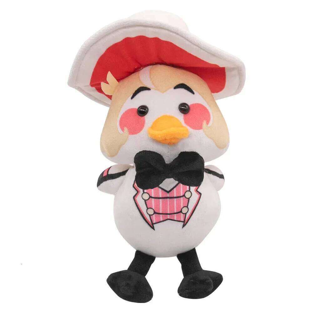 Lucifer Duck Alastor Cosplay Hazzbin Fantasy Hotel Adam Charlie Angel Plush Mascot Costume Soft Stuffed Doll Halloween Gifts Y260128