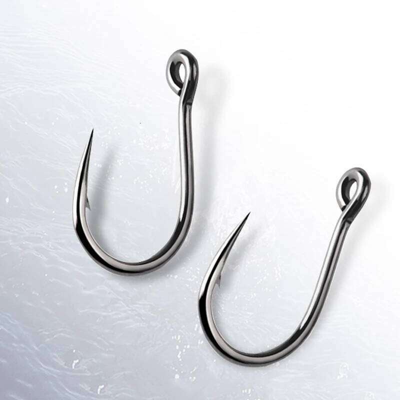Mustad Sea Fishing Hoodlum with Barbed 10827 Fishhook Strong Pulling Force Grass Carp Fish Hooks Sturgeon Hook Z260128