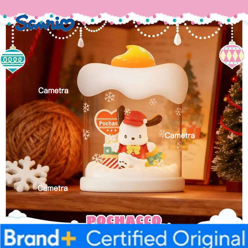 Sanrio Genuine Warm Candlelight Series Blind Box Candle Lamp Desktop Ornament Room Decorations Trendy Collectible Figurines H260128