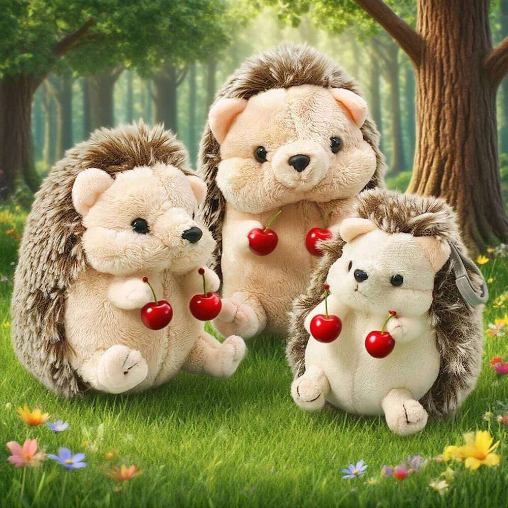 13cm/17cm/22cm Cute Plush Pendant Hedgehog Companion Cartoon Doll Kid Birthday Gift Halloween Christmas Toy Y260128
