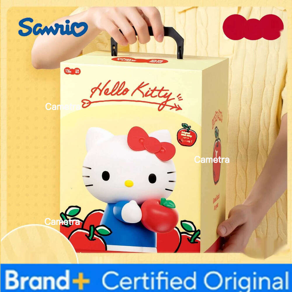 Sanrio Cartoon Hellokitty Table Lamp Desktop Ornaments Decorative Atmosphere Lights Girls Trend Toys Children'S Birthday Gift H260128