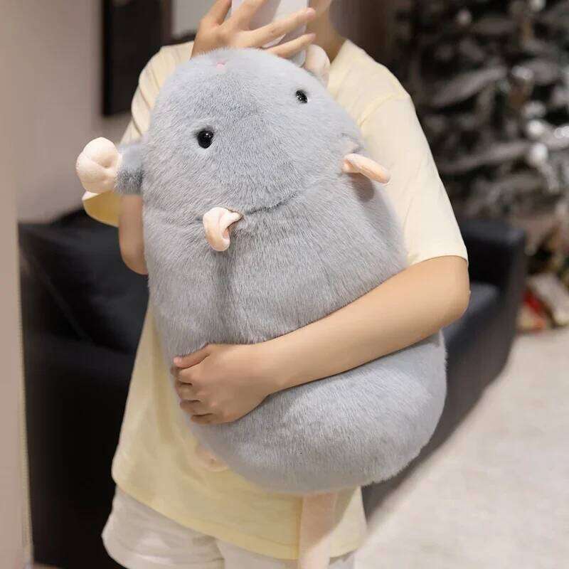 Big Size Simulation Mouse Plush Toy Stuffed Fancy Rat Plushies Soft Animal Doll Huggable Pillow Home Decor Birthday Gifts Y260128