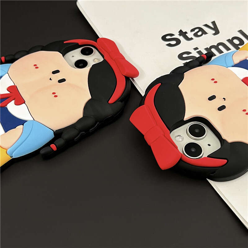 Cartoon 3D Snow White iPhone 14 Plus/13 Compatible 12 Apple 15 Pro Max Phone Case Shockproof S260128