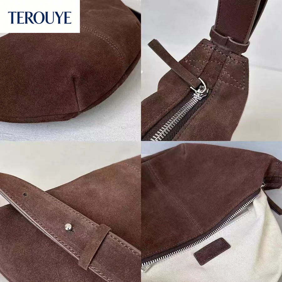 TEROUYE autumn and winter new Korean style bag niche design versatile style suede women's underarm bag retro shoulder bag