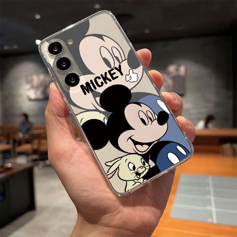 Mickey and Minnie Compatible with Galaxy S22 Phone Case Note20 Cartoon Samsung A73 Couple A03 S260128