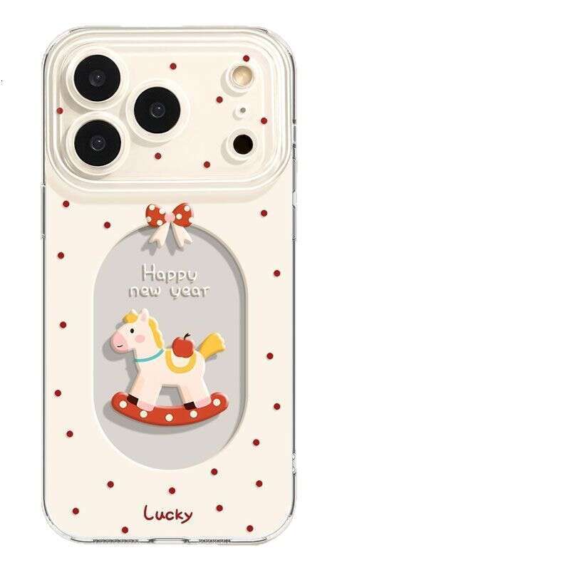 Creative Pony Compatible with Apple 17 Max Phone Case 16/15 Pro Cartoon 14/13/12/11 Full Coverage X Soft S260128