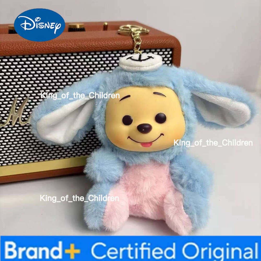 Disney Winnie the Pooh Bear Tiger Pig Happy Times Series Blind Box Toy Vinyl plush toys Decor Doll Kid Birthday Xmas Gift H260128