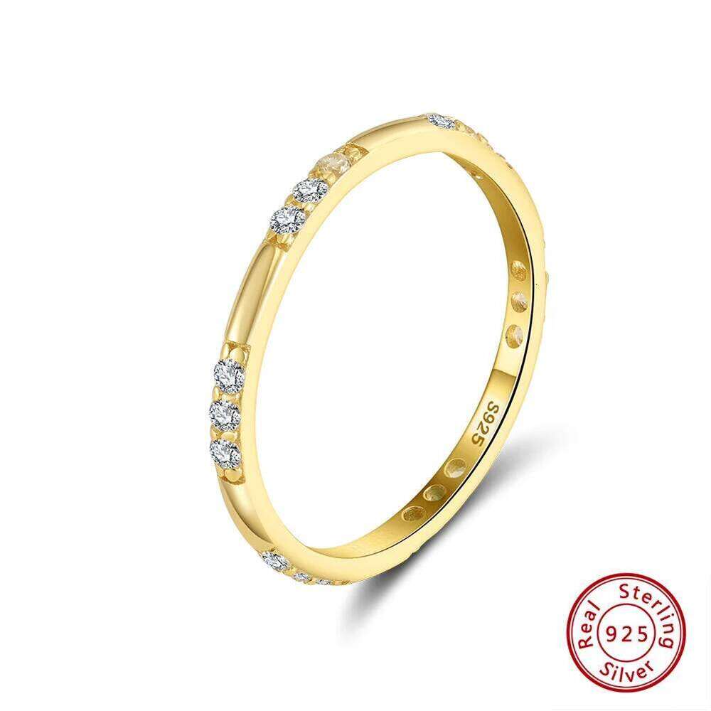 ORSA JEWELS 100% 925 Sterling Silver Minimalist Ring Round 5A CZ Zircon Rings 2025 Women Gift Fine Casual Birthday Jewelry APR37 XJ260127